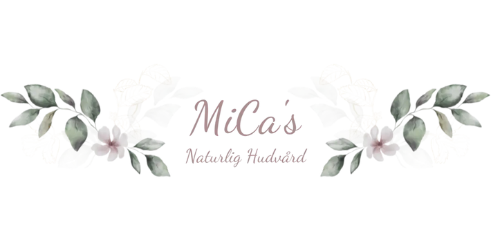 Micas naturlig hudvård salong logotyp – skönhetskund som fick en ny hemsida till sin salong av Hall & Hatje